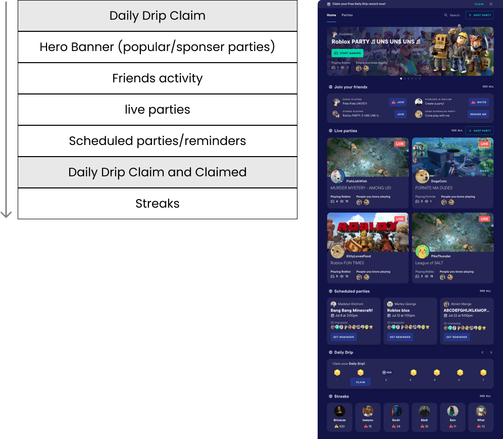 Adaptive homepage